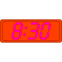 download Digital Clock clipart image with 315 hue color