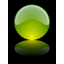 download Glossy Sphere W Reflex Esfera Brillante Con Reflejo clipart image with 225 hue color