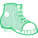 download Blue Boot clipart image with 315 hue color