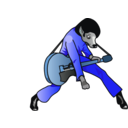 download Elvis Hound Dog clipart image with 180 hue color