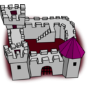 download Ugly Non Perspective Cartoony Fort Fortress Stronghold Or Castle clipart image with 315 hue color