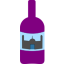 download Wine Bottle clipart image with 180 hue color