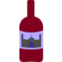 download Wine Bottle clipart image with 225 hue color