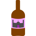 download Wine Bottle clipart image with 270 hue color