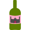 download Wine Bottle clipart image with 315 hue color