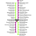 download Minsk Metro Map clipart image with 90 hue color