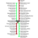 download Minsk Metro Map clipart image with 135 hue color