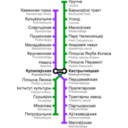 download Minsk Metro Map clipart image with 270 hue color