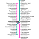 download Minsk Metro Map clipart image with 315 hue color