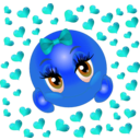 download Lover Girl Smiley Emoticon clipart image with 180 hue color