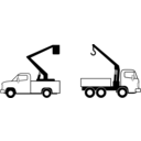 Deux Camions De Levage