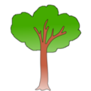 download Tree clipart image with 0 hue color