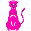 download Leopard clipart image with 270 hue color