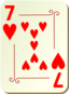 Ornamental Deck 7 Of Hearts