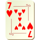 download Ornamental Deck 7 Of Hearts clipart image with 0 hue color