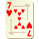 Ornamental Deck 7 Of Hearts