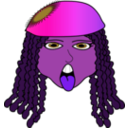 download African Girl clipart image with 270 hue color