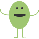 download Green Monster clipart image with 315 hue color