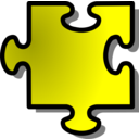 download Blue Jigsaw Piece 11 clipart image with 180 hue color