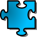 download Blue Jigsaw Piece 11 clipart image with 315 hue color
