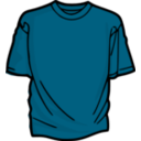 download T Shirt Blue clipart image with 315 hue color