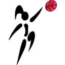 download Basketball And Woman clipart image with 315 hue color