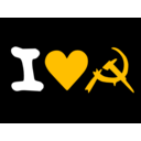 download I Love Communism clipart image with 45 hue color