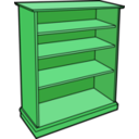 download Wooden Bookcase clipart image with 90 hue color