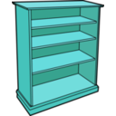 download Wooden Bookcase clipart image with 135 hue color