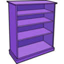 download Wooden Bookcase clipart image with 225 hue color