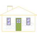 download Small House clipart image with 45 hue color