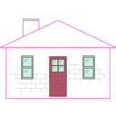 download Small House clipart image with 315 hue color