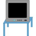 download Tv Set 1 clipart image with 180 hue color