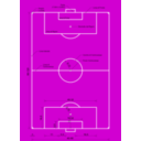 download Campo Da Calcio Con Misure E Descrizione clipart image with 180 hue color