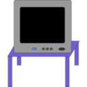 download Tv Set 1 clipart image with 225 hue color
