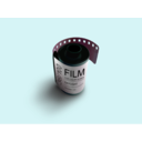 download Film clipart image with 315 hue color