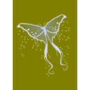 download Light Moth clipart image with 180 hue color
