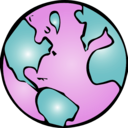 download Globe Icon clipart image with 90 hue color