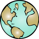 download Globe Icon clipart image with 315 hue color