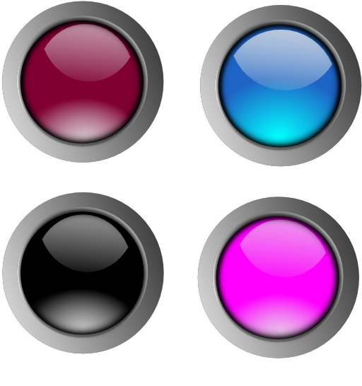 Round Glossy Buttons