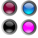 Round Glossy Buttons