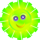 download Sun clipart image with 45 hue color