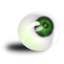 download Eyeball Brown Bloodshot clipart image with 90 hue color