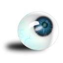 download Eyeball Brown Bloodshot clipart image with 180 hue color