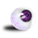 download Eyeball Brown Bloodshot clipart image with 270 hue color
