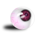 download Eyeball Brown Bloodshot clipart image with 315 hue color