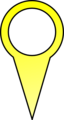 Yellow Map Pin