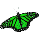 download Danaus Plexippus clipart image with 90 hue color