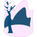 download Winter clipart image with 180 hue color