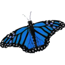 download Danaus Plexippus clipart image with 180 hue color